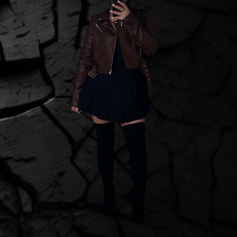 Fashion Nova Brown Leather Jacket